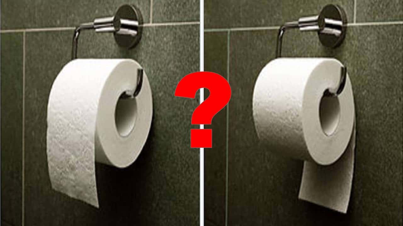 ISSO É RELEVANTE se você usar banheiro público: Qual a posição correta do papel higiênico? Para cima ou para baixo?