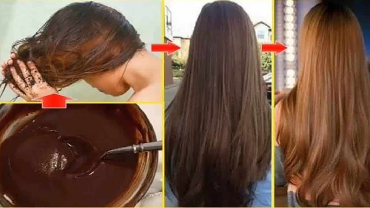 Tratamento capilar chocolate que estimula o crescimento e matiza a cor