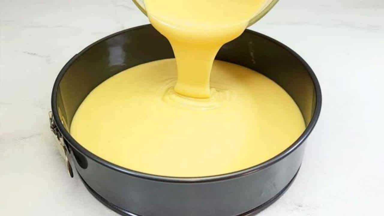 Torta de leite: misture todos os ingredientes e leve ao forno