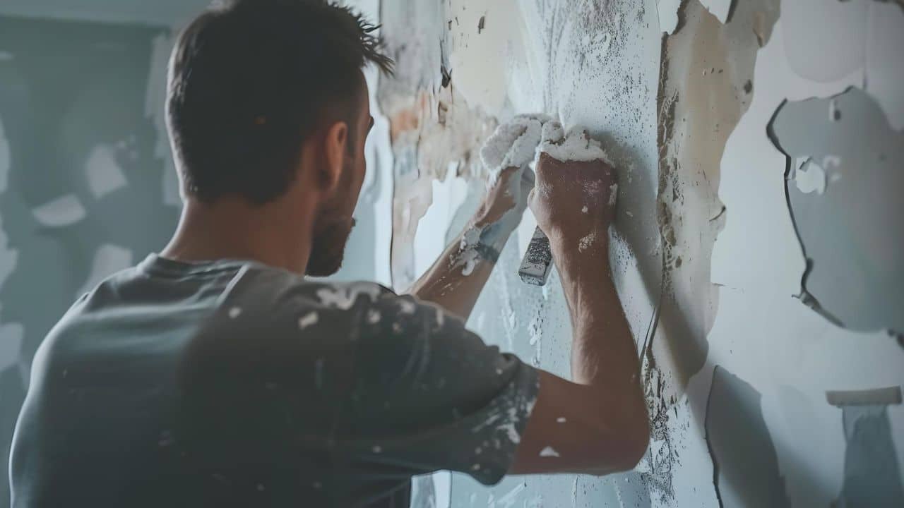 Esta é a maneira mais fácil de remover tinta descascada de uma casa.